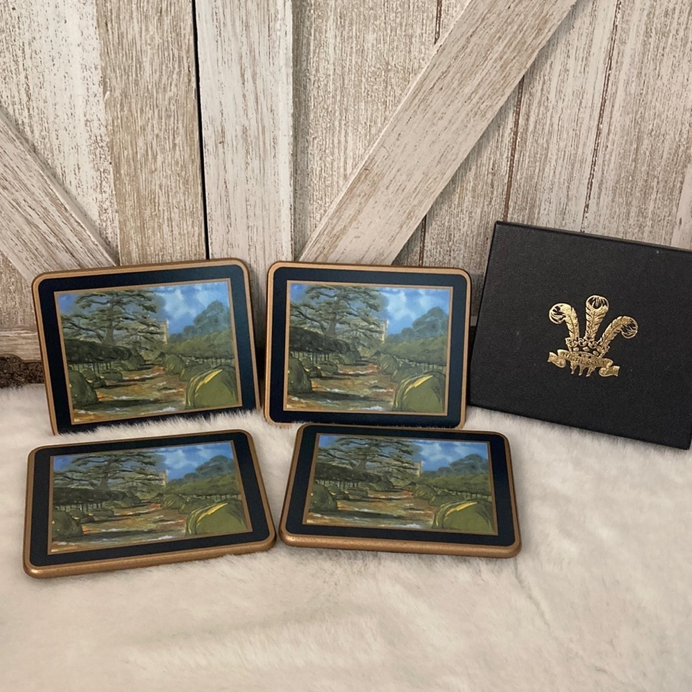 Highgrove House Thyme Walk Traditional Coasters